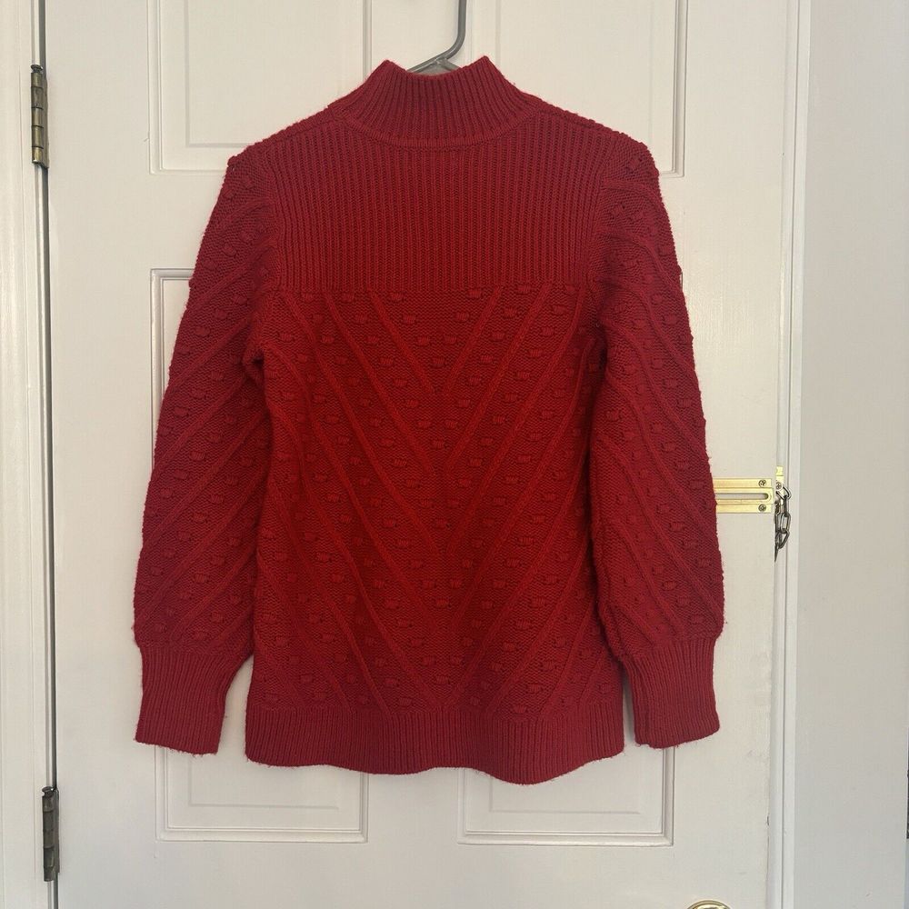 Vintage Calvin Klein Red bell sleeve turtleneck sweater Small Women's